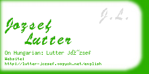 jozsef lutter business card